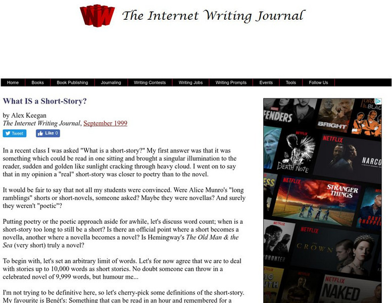What Is a Short Story? Website What Is a Short Story? Website