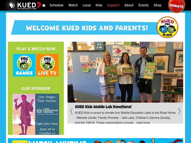University of Utah Kued: Kids! Website University of Utah Kued: Kids! Website