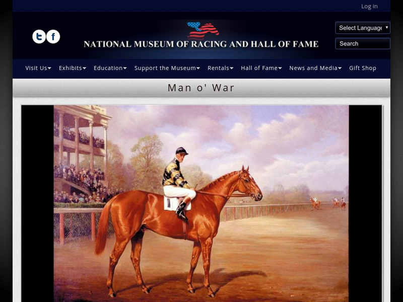 National Museum of Racing and Hall of Fame: Hall of Fame Horses: Man O' War Activity