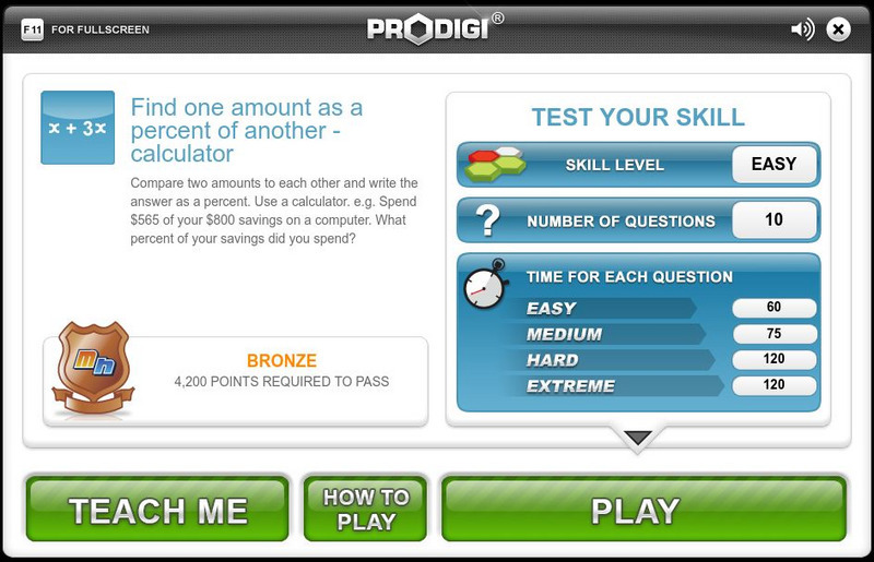 Mangahigh: Number: Find One Amount as a Percent of Another Calculator Interactive Mangahigh: Number: Find One Amount as a Percent of Another Calculator Interactive