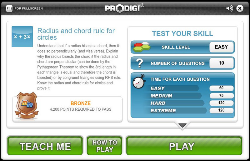 Mangahigh: Shape: Radius and Chord Rule for Circles Interactive Mangahigh: Shape: Radius and Chord Rule for Circles Interactive