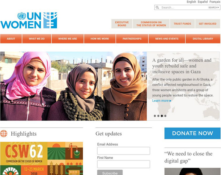 United Nations: Un Women Website United Nations: Un Women Website