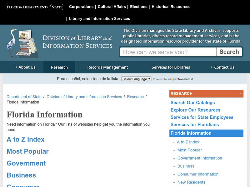 Florida Government Information Locator Website Florida Government Information Locator Website