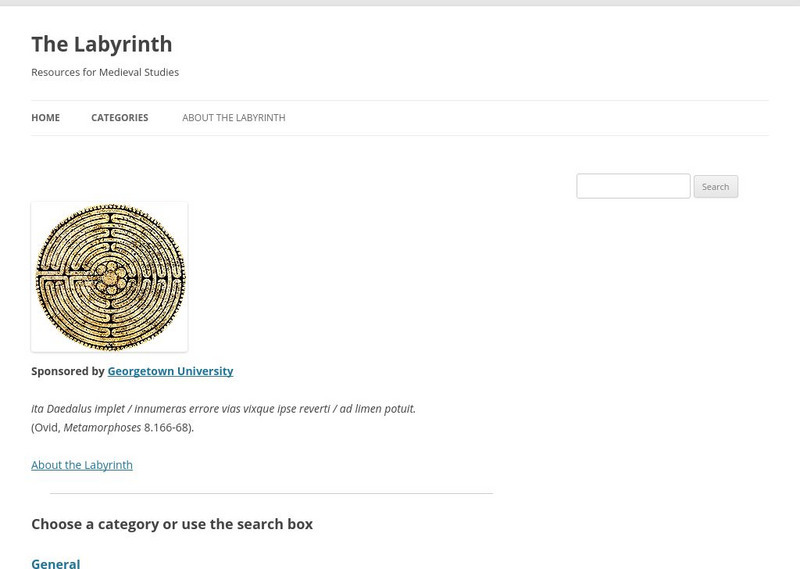 The Labyrinth: Resources for Medieval Studies Website The Labyrinth: Resources for Medieval Studies Website