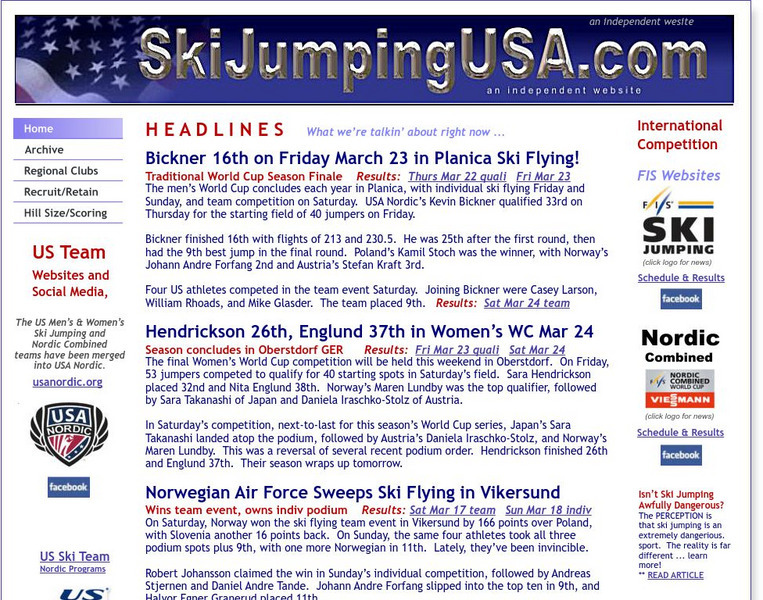 Ski Jumping Central Website Ski Jumping Central Website