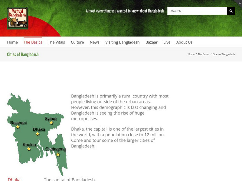 Virtual Bangladesh: Cities of Bangladesh Graphic Virtual Bangladesh: Cities of Bangladesh Graphic