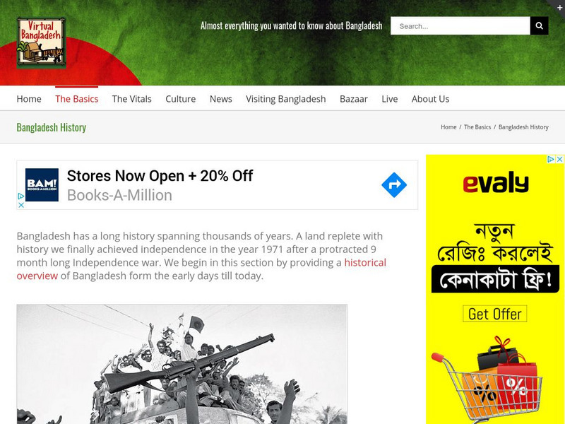 Virtual Bangladesh: History Handout Virtual Bangladesh: History Handout