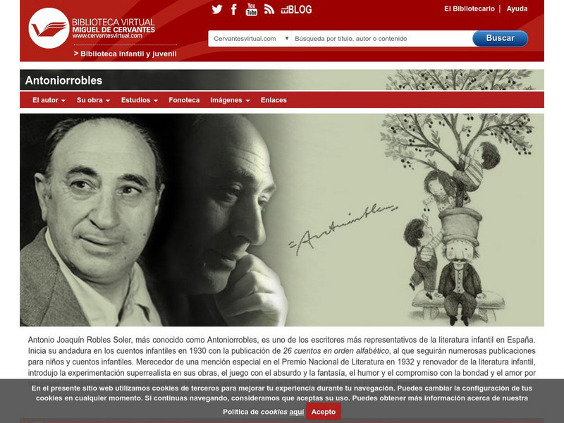 Biblioteca Virtual Miguel De Cervantes: Antoniorrobles Handout Biblioteca Virtual Miguel De Cervantes: Antoniorrobles Handout