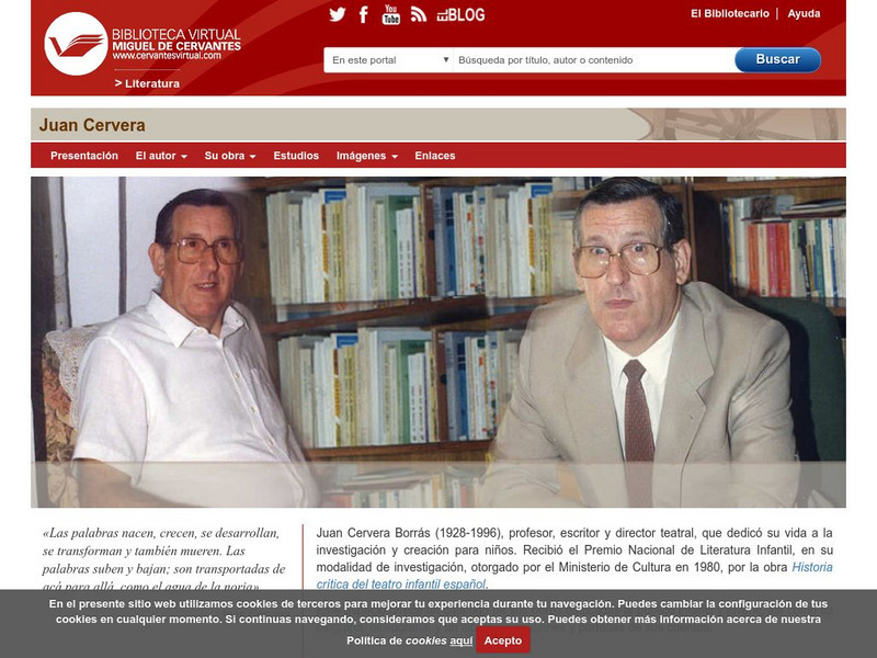 Biblioteca Virtual Miguel De Cervantes: Juan Cervera Handout Biblioteca Virtual Miguel De Cervantes: Juan Cervera Handout