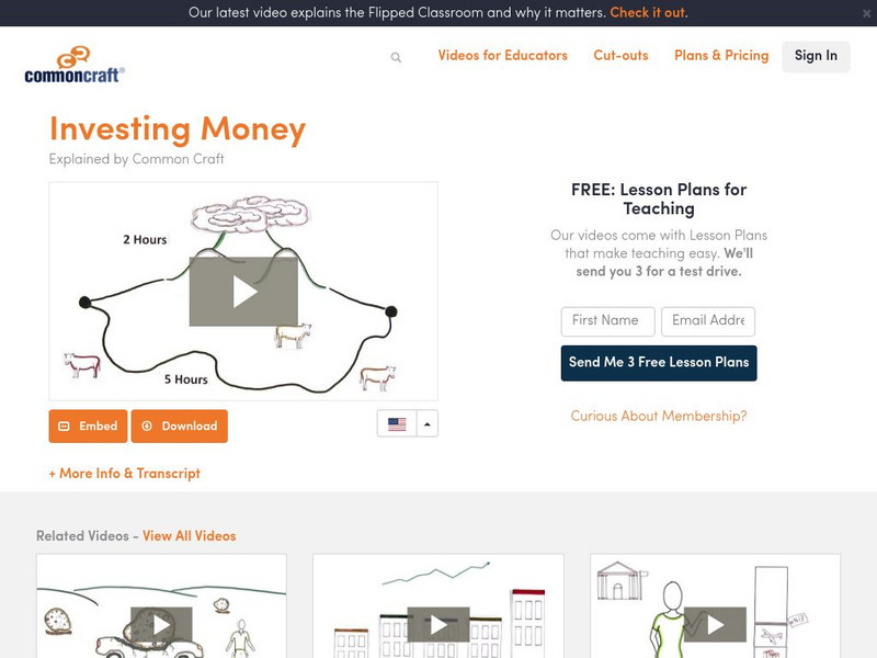 Common Craft: Investing Money Instructional Video