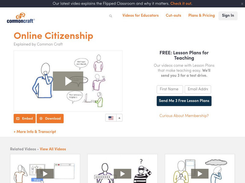 Common Craft: Online Citizenship Instructional Video