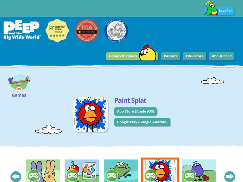 Wgbh: Peep and the Big Wild World: Games: Paint Splat Interactive Wgbh: Peep and the Big Wild World: Games: Paint Splat Interactive
