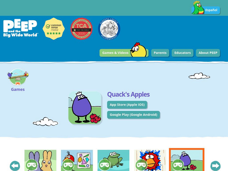 Wgbh: Peep and the Big Wide World: Games: Quack's Apples Interactive Wgbh: Peep and the Big Wide World: Games: Quack's Apples Interactive