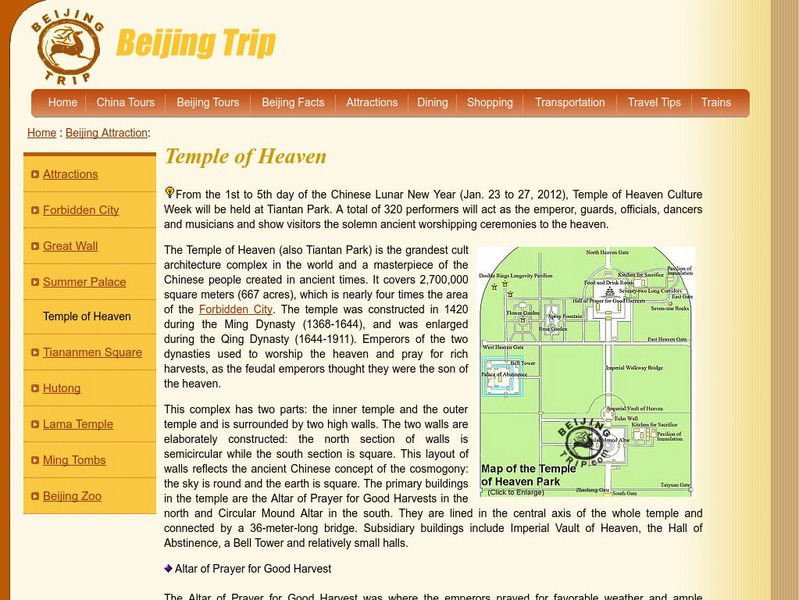 Beijing: The Temple of Heaven Website Beijing: The Temple of Heaven Website