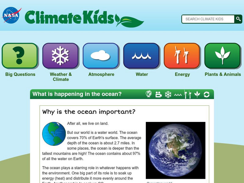 Nasa: Climate Kids: What Is Happening in the Ocean? Unit Plan Nasa: Climate Kids: What Is Happening in the Ocean? Unit Plan