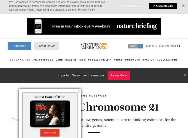 Scientific American: Mapping Chromosome 21 Article Scientific American: Mapping Chromosome 21 Article