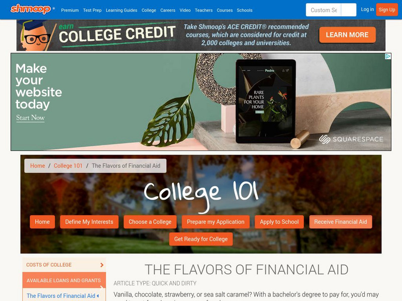 Shmoop: College Financial Aid Activity Shmoop: College Financial Aid Activity