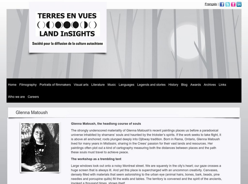Land in Sights: Visual Arts: Glenna Matoush Website Land in Sights: Visual Arts: Glenna Matoush Website