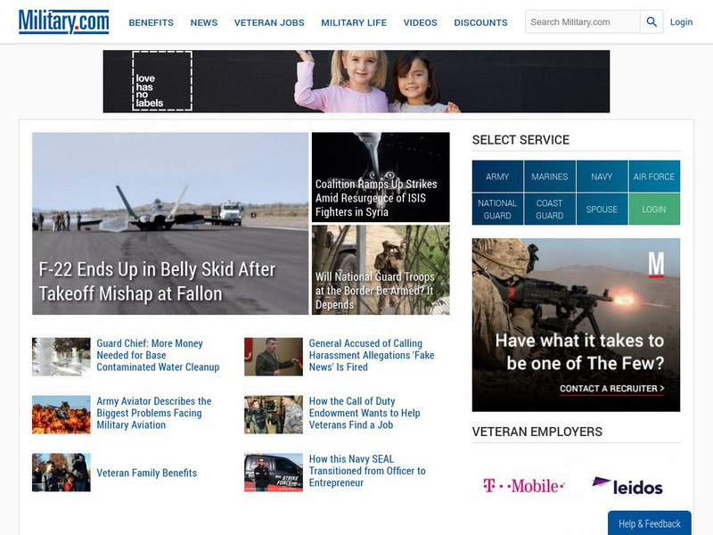 Military.com Website