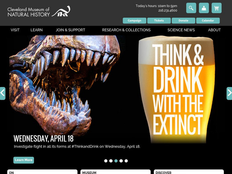 The Cleveland Museum of Natural History Website The Cleveland Museum of Natural History Website