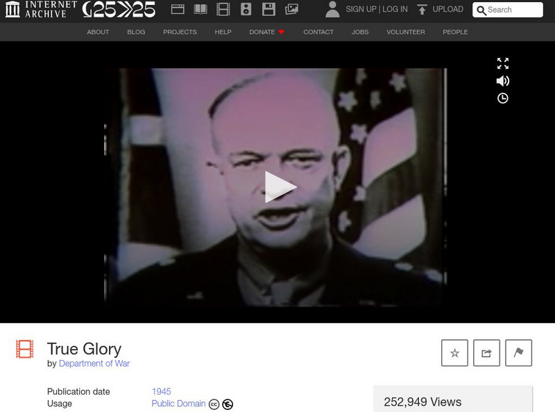 Internet Archive: Department of War: True Glory Instructional Video Internet Archive: Department of War: True Glory Instructional Video