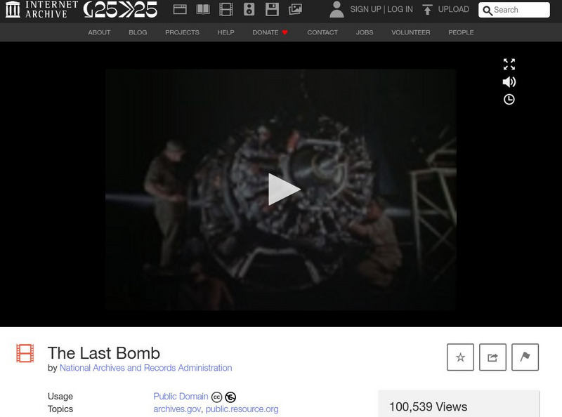 Internet Archive: The Last Bomb Instructional Video Internet Archive: The Last Bomb Instructional Video