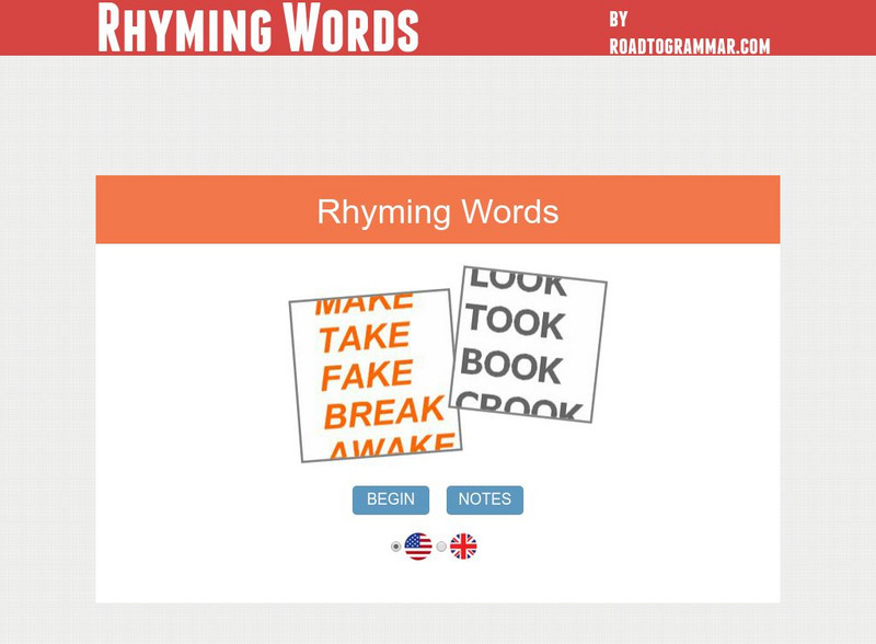 Road to Grammar: Rhyming Words Interactive Road to Grammar: Rhyming Words Interactive