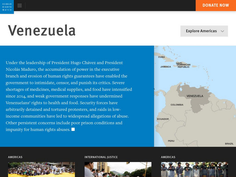 Human Rights Watch: Venezuela Website Human Rights Watch: Venezuela Website