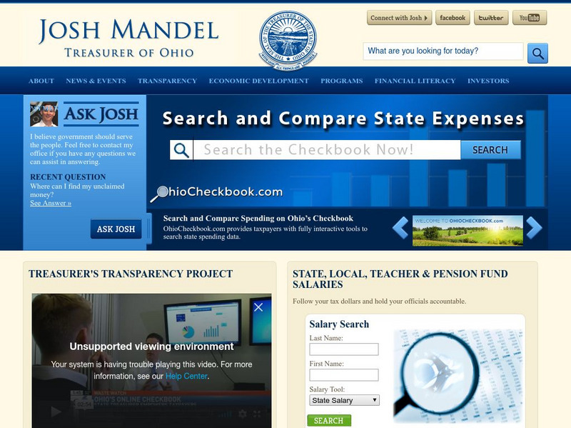 Ohio Treasurer of State Website Ohio Treasurer of State Website