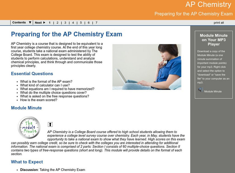 Ga Virtual Learning: Ap Chemistry: Preparing for the Ap Chemistry Exam Unit Plan Ga Virtual Learning: Ap Chemistry: Preparing for the Ap Chemistry Exam Unit Plan