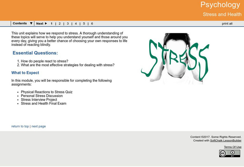 Ga Virtual Learning: Psychology: Stress and Health Online Course Ga Virtual Learning: Psychology: Stress and Health Online Course