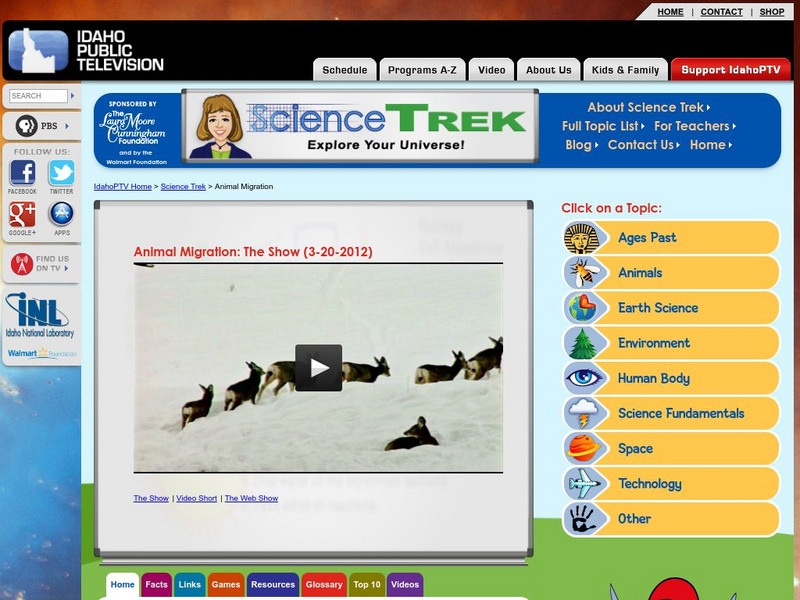 Idaho Ptv: Science Trek: Animal Migration Website Idaho Ptv: Science Trek: Animal Migration Website