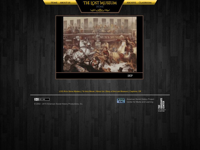 The Lost Museum Website The Lost Museum Website