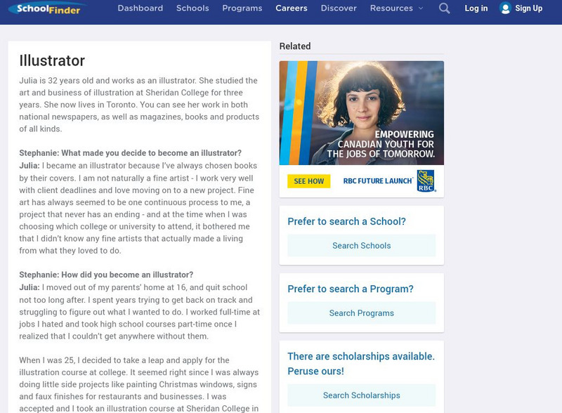 Career Spotlight: Illustrator Website