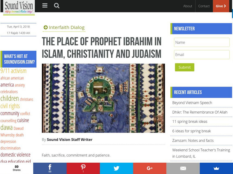 The Place of Prophet Ibrahim, Christianity and Judaism Website The Place of Prophet Ibrahim, Christianity and Judaism Website