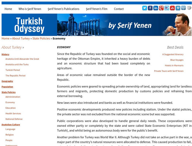 Turkish Odyssey: State Policies: Economy Activity Turkish Odyssey: State Policies: Economy Activity