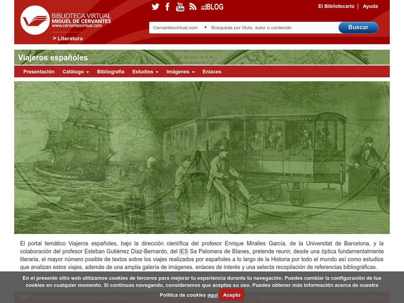 Biblioteca Virtual Miguel De Cervantes: Viajeros Espanoles Handout Biblioteca Virtual Miguel De Cervantes: Viajeros Espanoles Handout