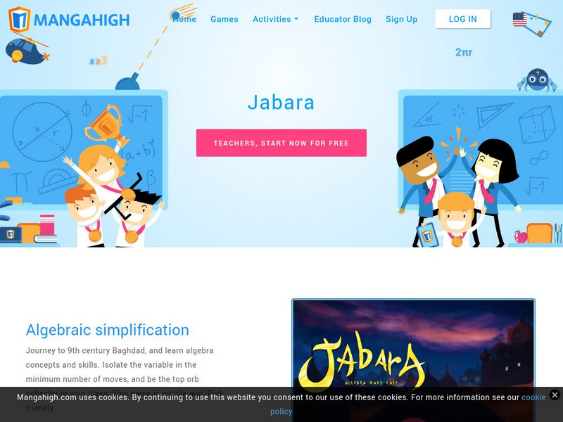 Mangahigh: Jabara: Algebraic Simplification Interactive Mangahigh: Jabara: Algebraic Simplification Interactive