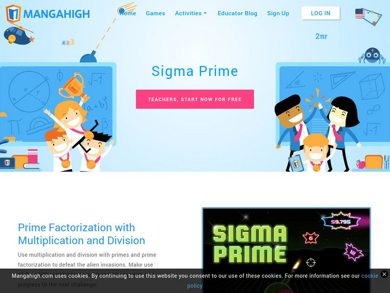 Mangahigh: Sigma Prime: Prime Factorization With Multiplication and Division Interactive Mangahigh: Sigma Prime: Prime Factorization With Multiplication and Division Interactive