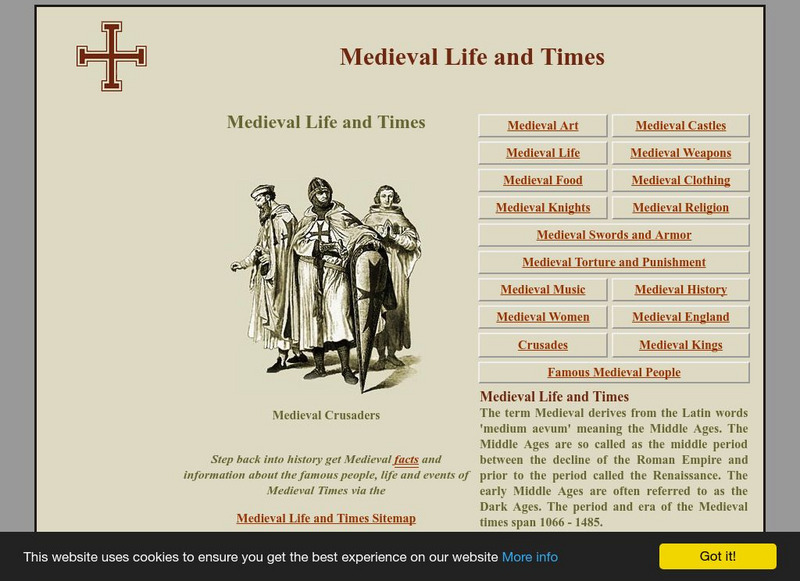 Sightseen Ltd.: Medieval Life and Times Website