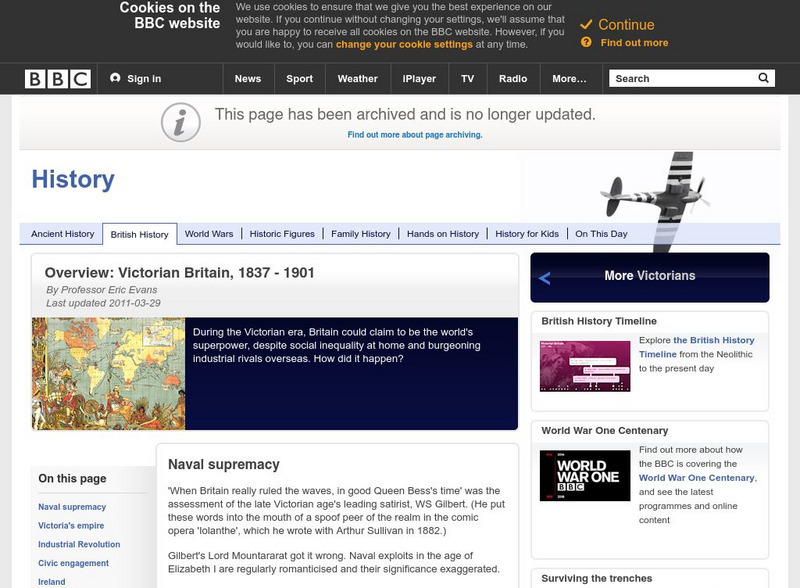 Bbc: Overview: Victorian Britain, 1837 1901 Website