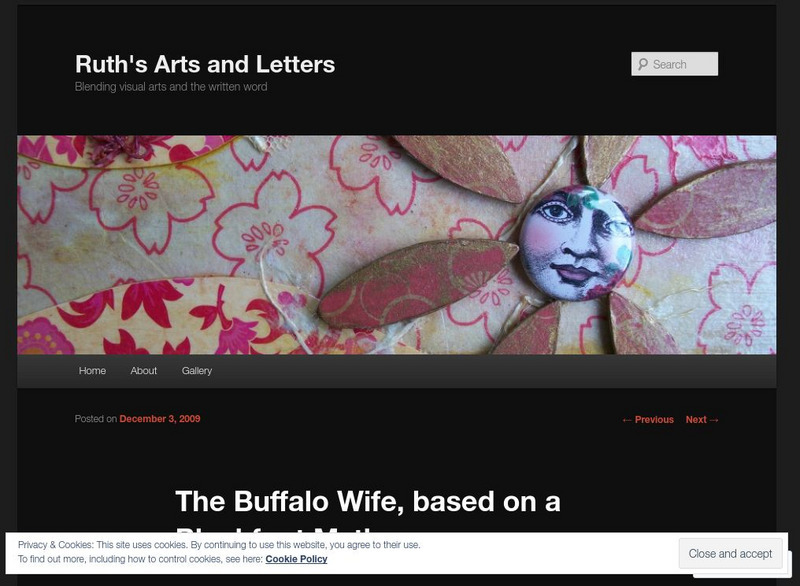 Ruth's Arts and Letters: "The Buffalo Wife, Based on a Blackfoot Myth" Article Ruth's Arts and Letters: "The Buffalo Wife, Based on a Blackfoot Myth" Article