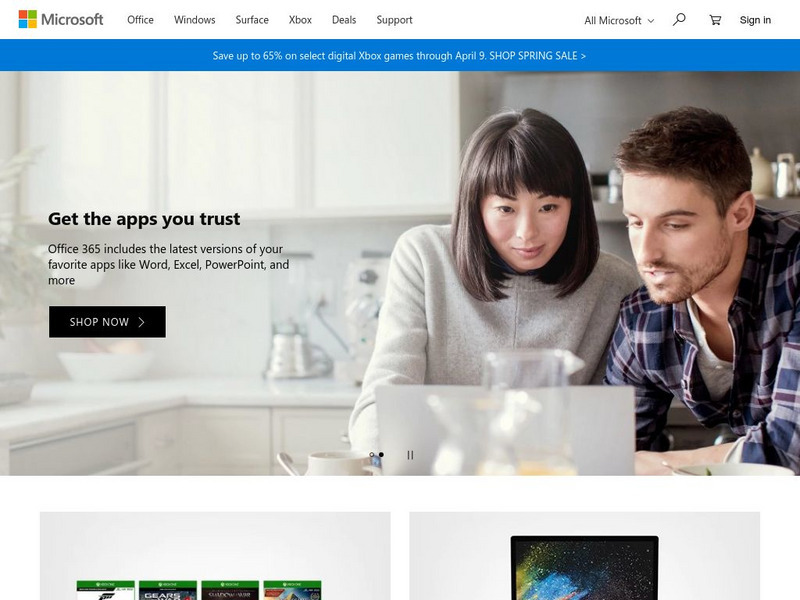 Microsoft.com Website Microsoft.com Website