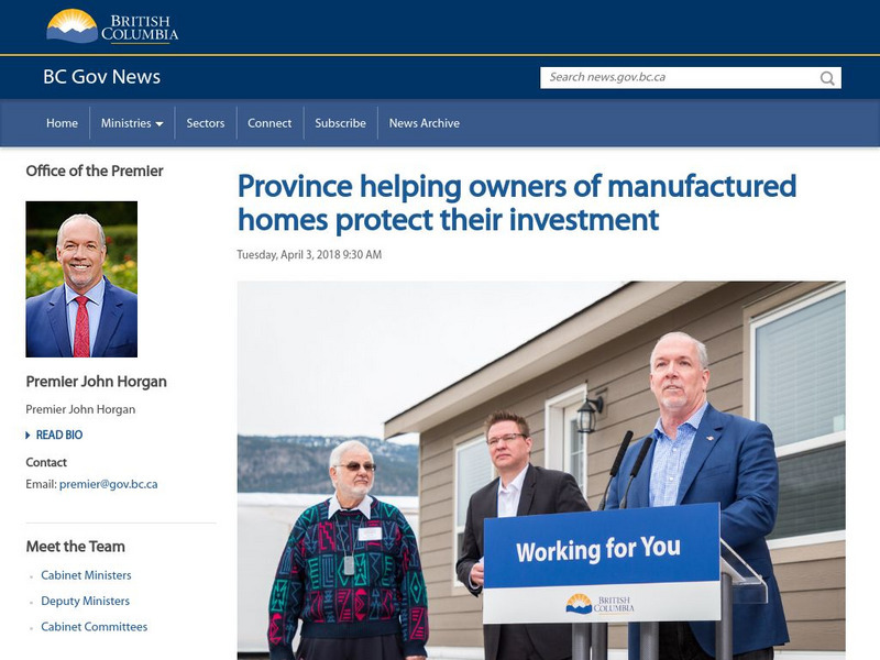 Office of the Premier (British Columbia) Article Office of the Premier (British Columbia) Article