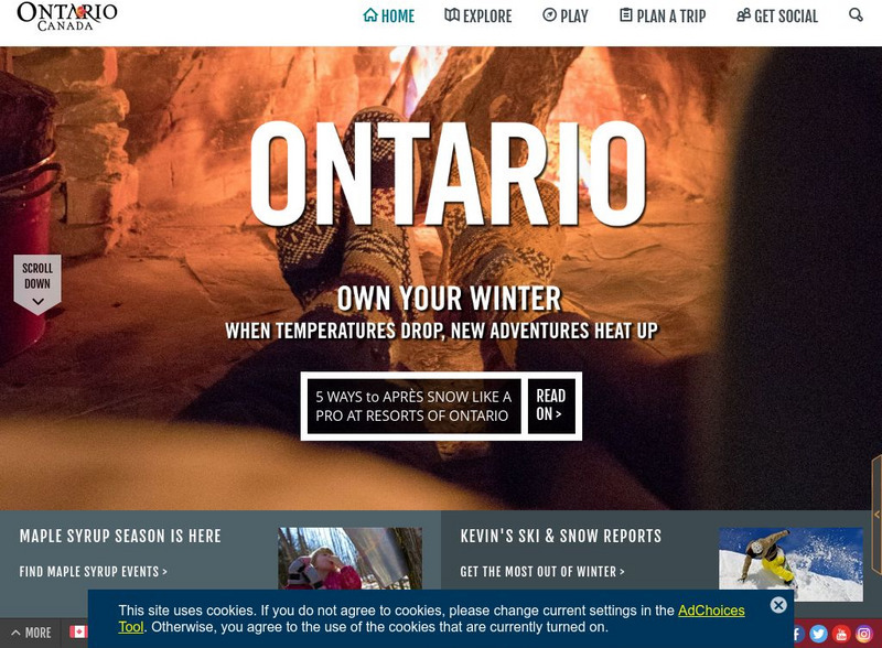 Ontario: Yours to Discover Website Ontario: Yours to Discover Website