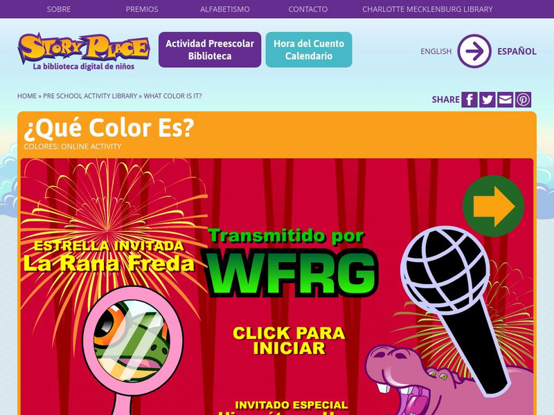 Biblioteca Pre Escolar: Que Color Es? Interactive Biblioteca Pre Escolar: Que Color Es? Interactive