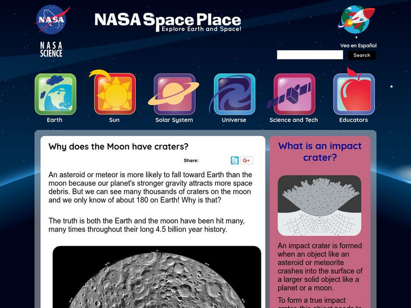 Nasa: Space Place: Why Is the Moon So Scarred With Craters? Handout Nasa: Space Place: Why Is the Moon So Scarred With Craters? Handout