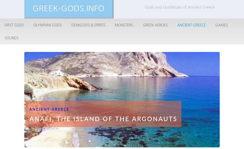 Greek Gods: Ancient Greece: Anafi Handout Greek Gods: Ancient Greece: Anafi Handout