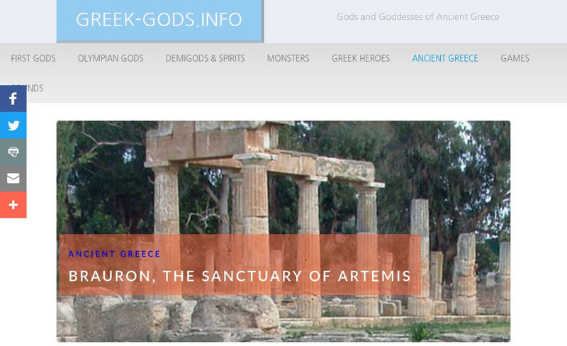 Greek Gods: Ancient Greece: Brauron Handout Greek Gods: Ancient Greece: Brauron Handout