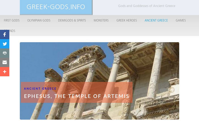 Greek Gods: Ancient Greece: Ephesus Handout Greek Gods: Ancient Greece: Ephesus Handout